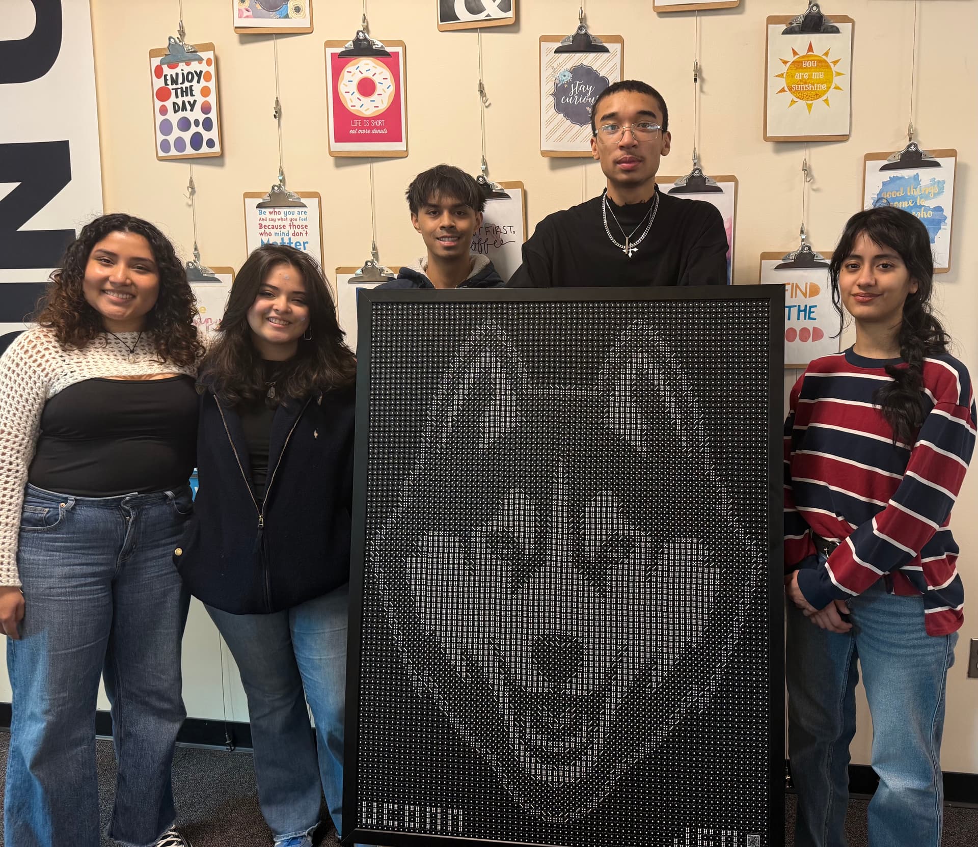 Team working behind the scenes