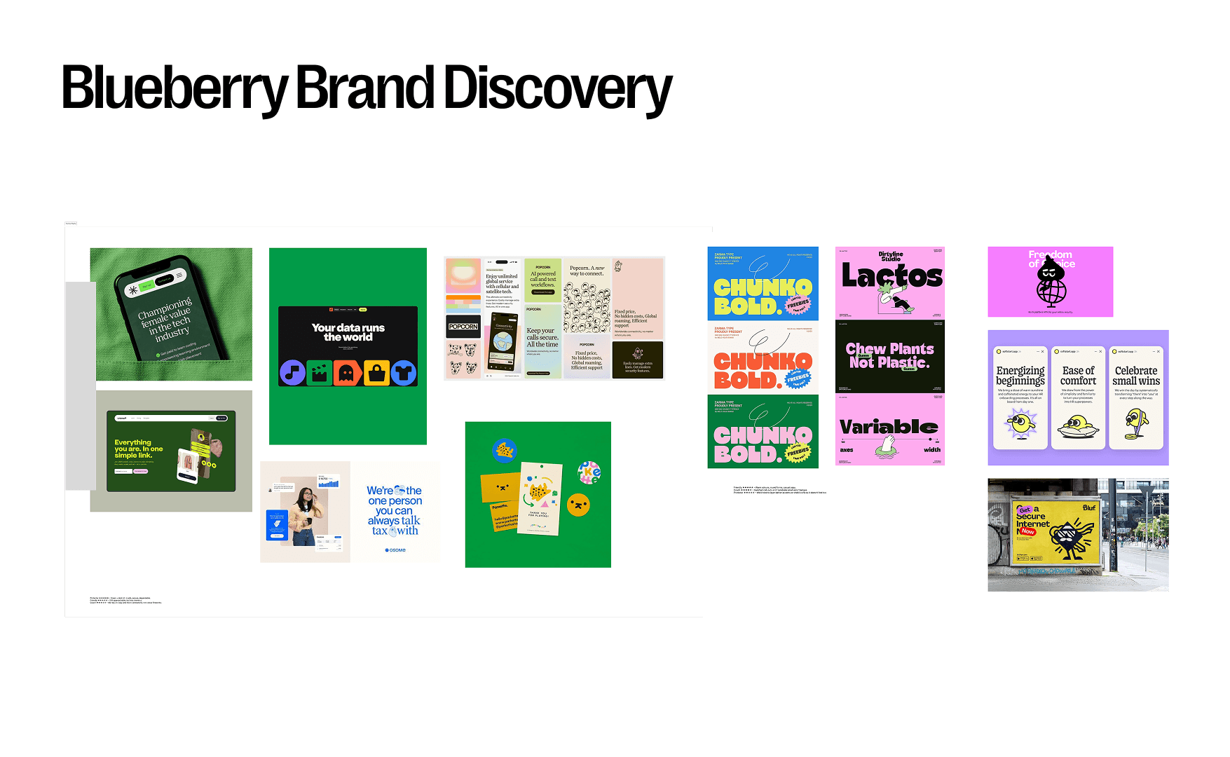 Brand inspiration moodboard